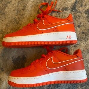 NWOT Nike Air Force Youth size 3.5 orange